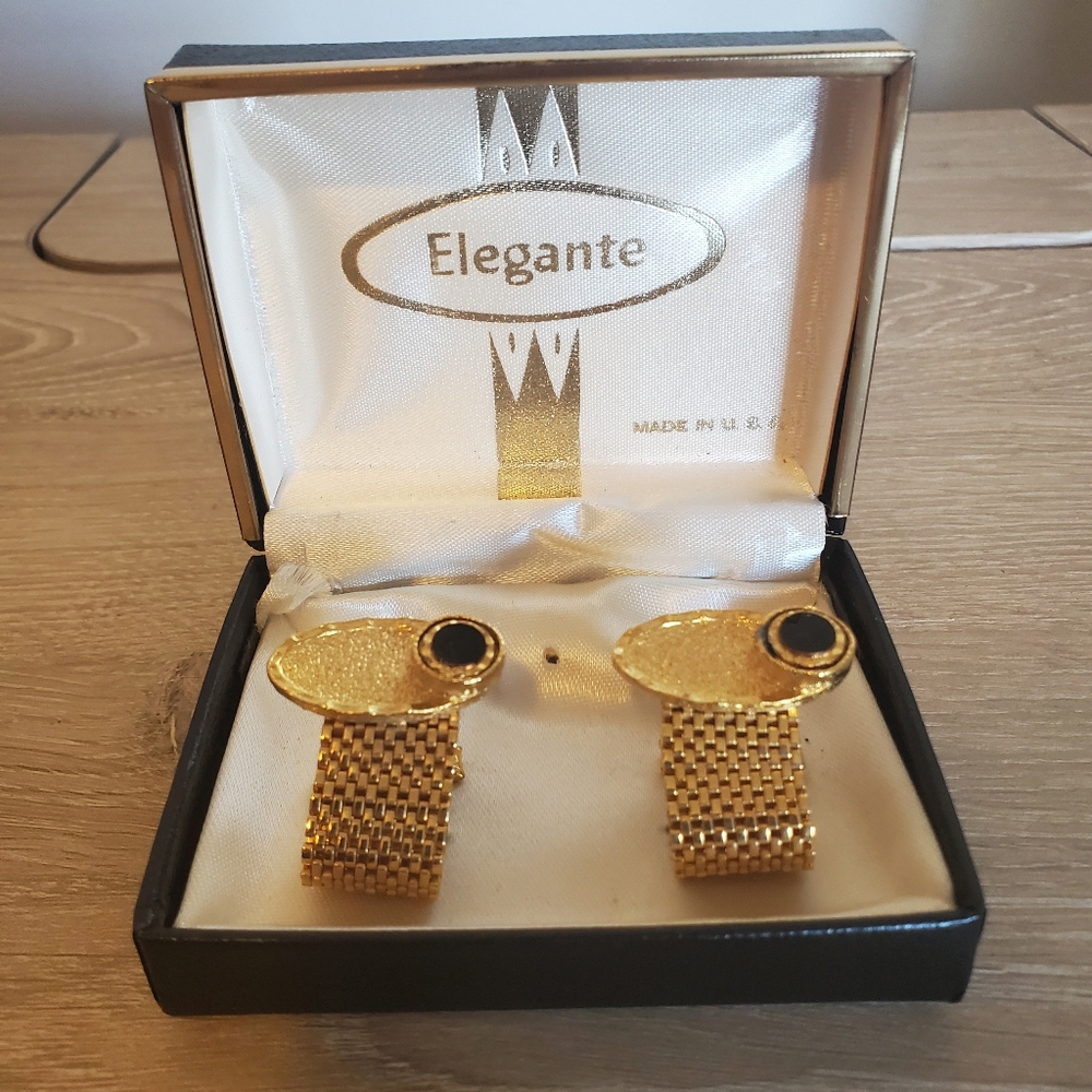Elgante Cuff Links with Case